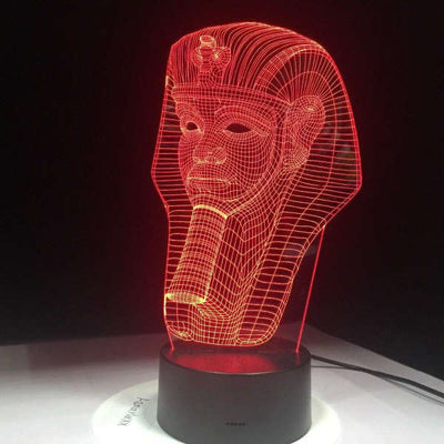 Lámpara acrílica egipcia<br> Faraón Tutankamón