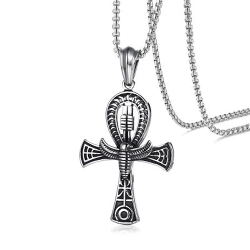 Collier En Argent Massif Avec Pendentif égyptien - Occasion - Modèle 128-24/A3-75
