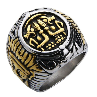 Bague Pharaon Or & Argent