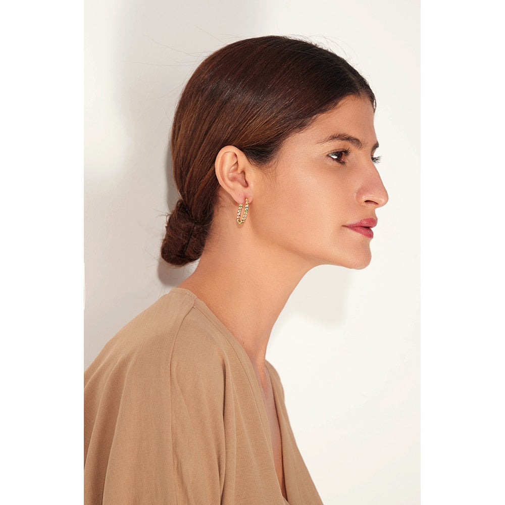 Boucle d'oreille Créoles Aux Mille Pigments