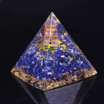 Pyramide Orgonite <br> Lapis lazuli
