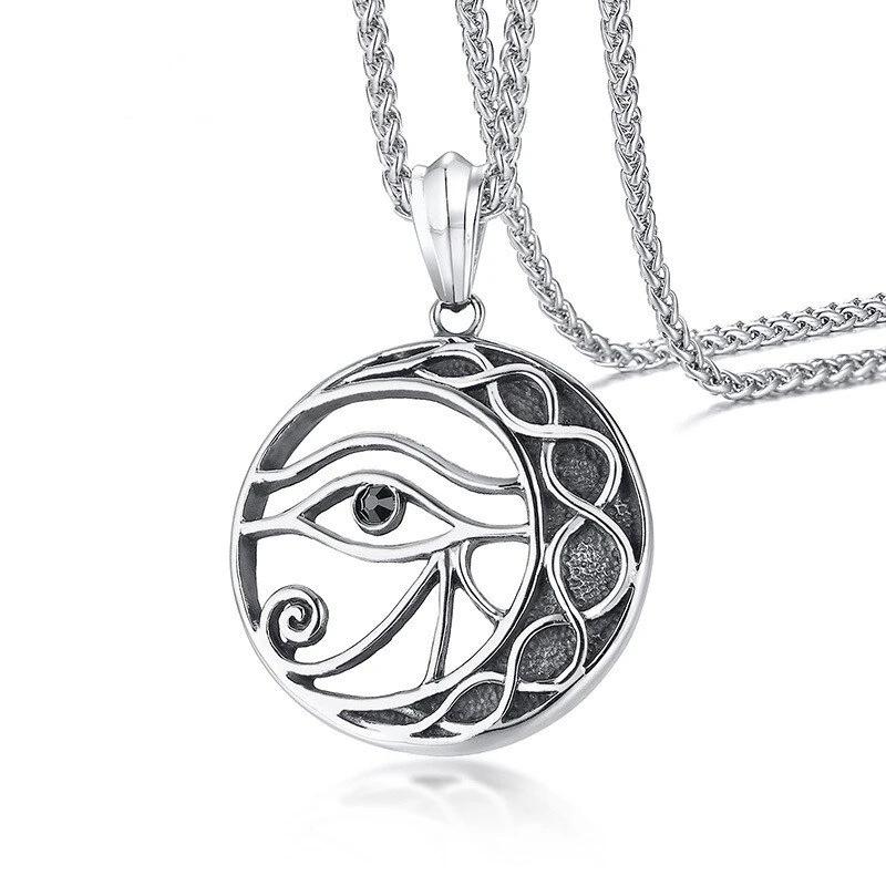 Pendentif croissant de lune argent