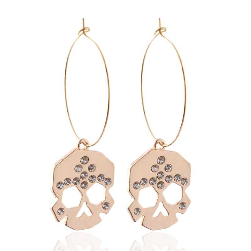 Boucle d'oreille naturelle Lapis lazuli en croissant