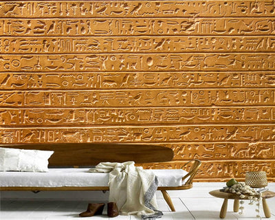 Fondo de pantalla de jeroglíficos antiguos