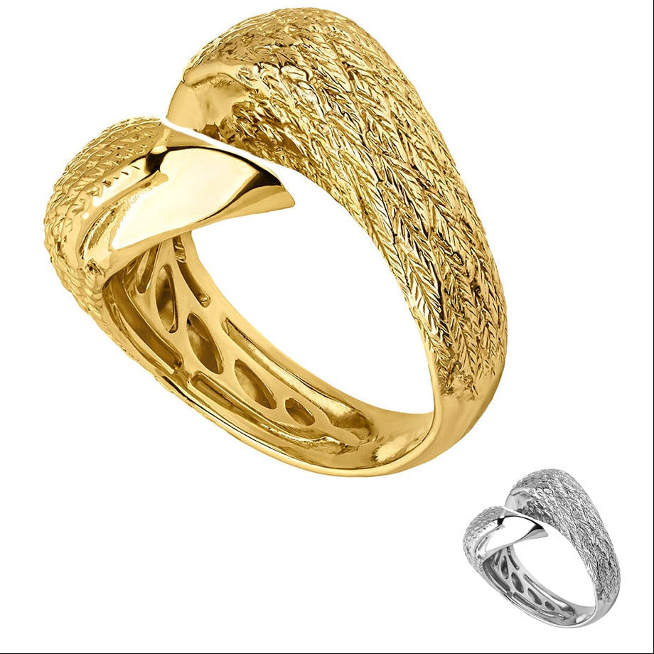 Bague en argent aigles  siamois