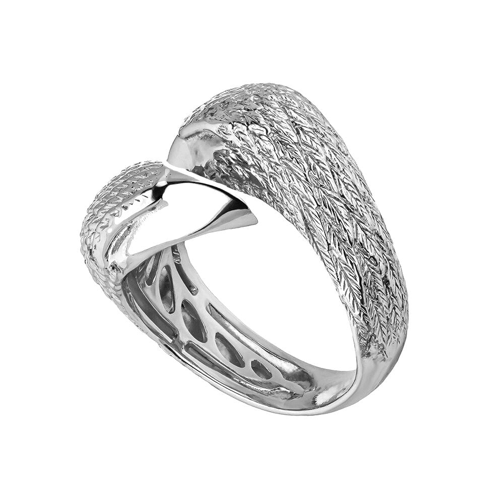 Bague en argent aigles  siamois