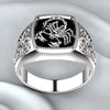 anillo egipcio<br> Escorpión plateado