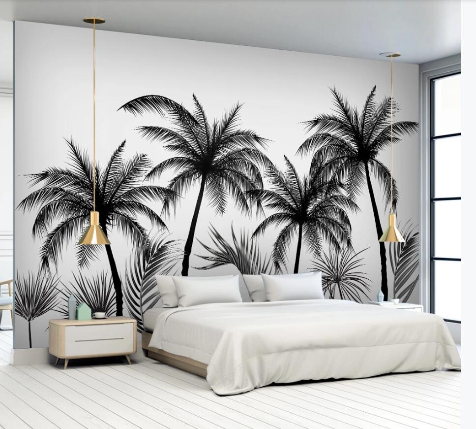 Papier peint Mural 3D foret exotique du Oasis