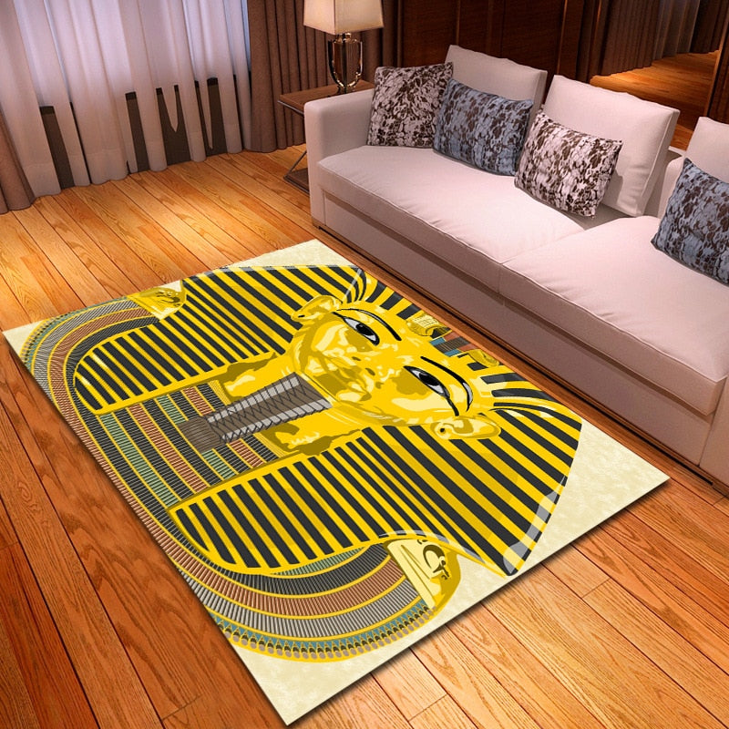 Tapis égyptien en 3D Toutânkhamon