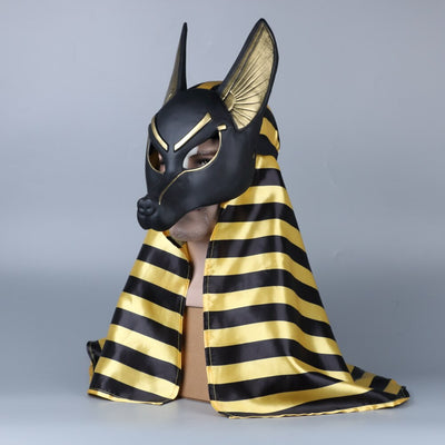 traje egipcio<br> Máscara de Anubis