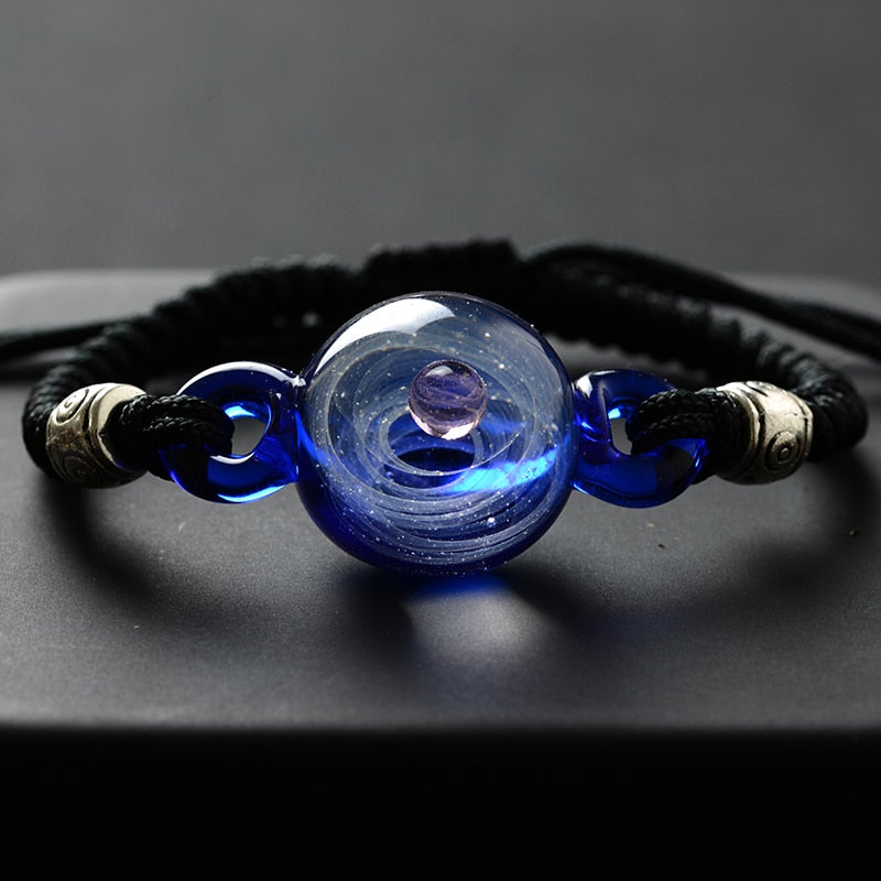 Bracelet en verre cosmiques