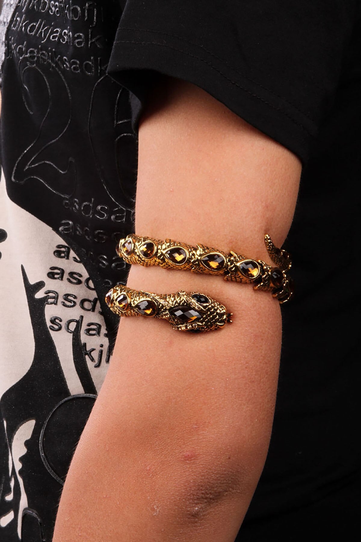 Bracelet Serpent Tour de Bras Egyptien (Acier Bracelet Serpent Tour de Bras Egyptien (Acier