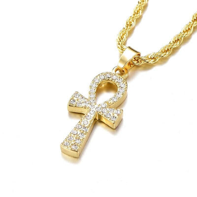 Amulette Égyptienne <br> Croix Ankh Brillant