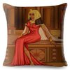 Housse de coussin <br> Reine Assise