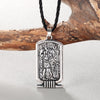 Pendentif cartouche Anubis Argent