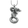 collier serpent argent