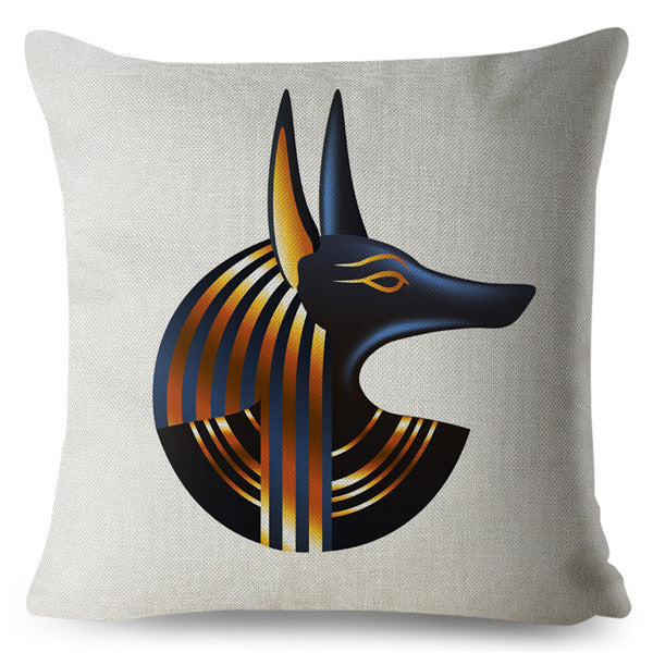 Housse de coussin <br> Tête Anubis