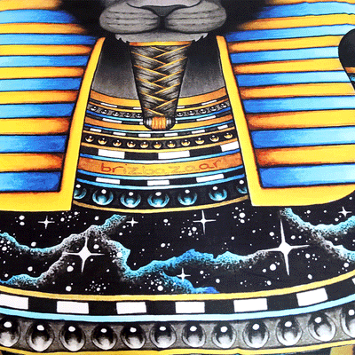 Housse de couette Égyptienne <br> Sphinx Tête de Lion