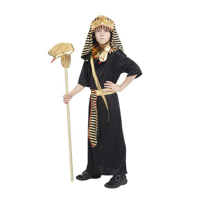 Umorden niños Purim Halloween rey disfraz fantasía el Faraón de Egipto Cosplay niños ropa tradicional egipcia