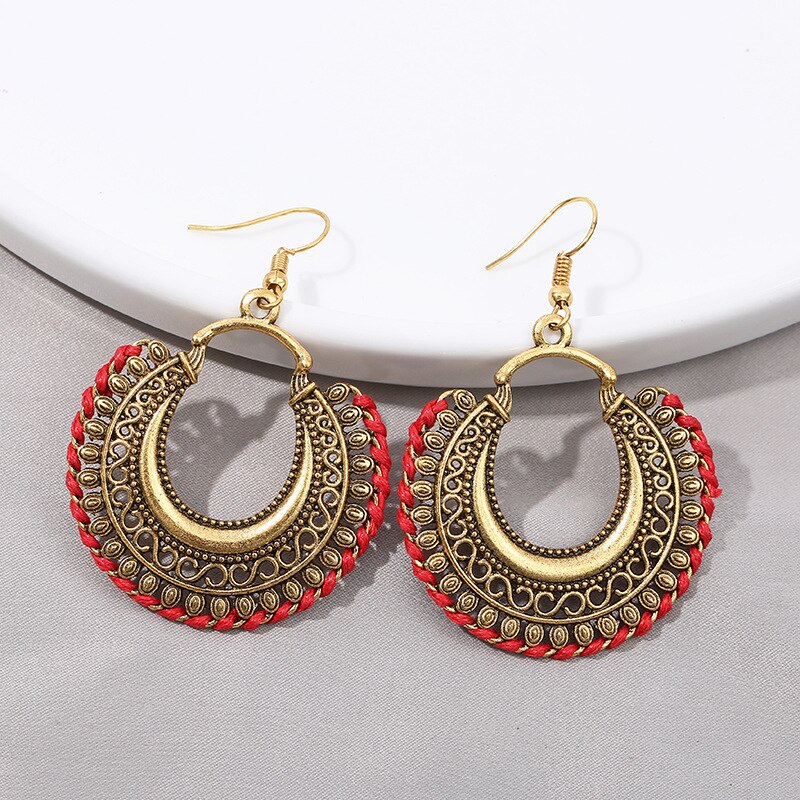 Pendientes lazo luna egipcia