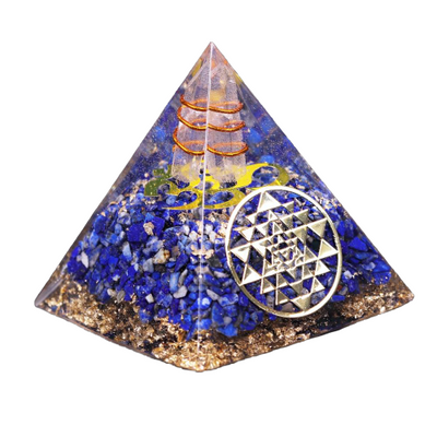 Pirámide de orgonita<br> Lapislázuli
