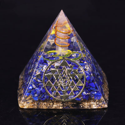 Pyramide Orgonite <br> Lapis lazuli