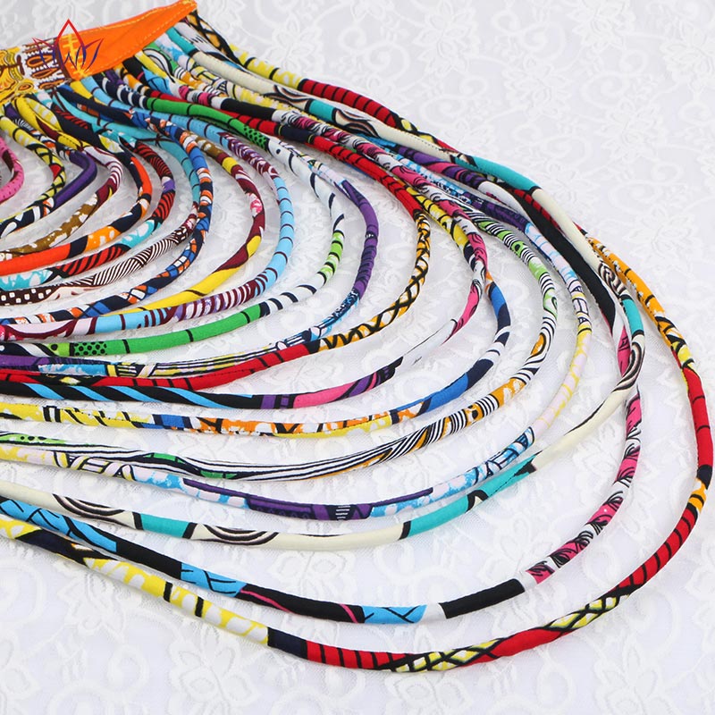 Collier rond wax africain
