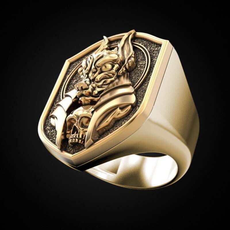 Bague Égyptienne le  Dieu-Roi de la mort Anubis