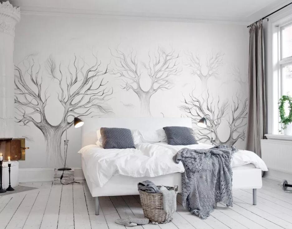 Papier peint Mural 3D foret exotique du Oasis