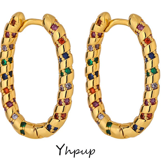 Boucle d'oreille Créoles Aux Mille Pigments