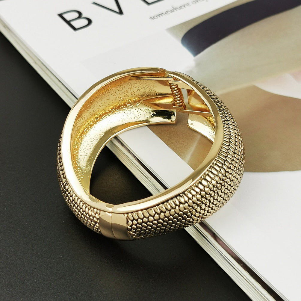 Bracelet alliage peau de serpent