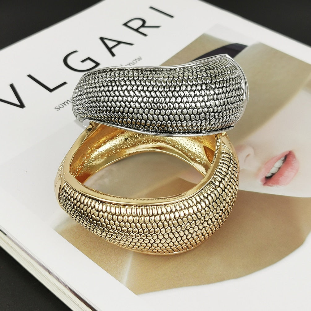 Bracelet alliage peau de serpent