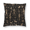 Housse de coussin hiéroglyphe légende égyptienne
