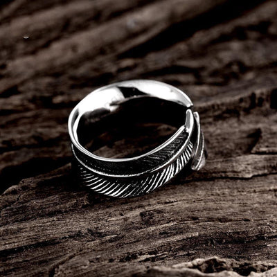 Bague Plume Homme