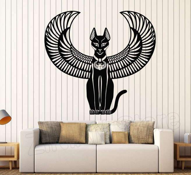 Bastet mural | Egypte Antique Shop