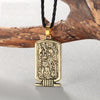 Pendentif cartouche anubis Or