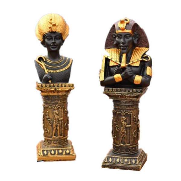 Figurines Pharaon Akhenaton & Nefertiti | Egypte Antique Shop