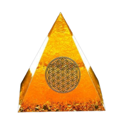 pyramide orgonite citrine